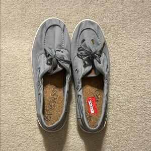 Sperry Gray Boat Shoes